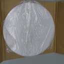 PATIKIL Lampshade Diffuser, 17" Diameter Round Diffuser for Drum Lampshades Pendants Light, DIY Light Shield, Frosted White