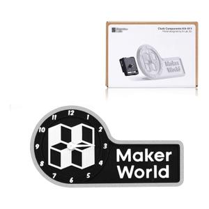 Makerworld MH011 3D Printer Clock Creative Model Components for Bambu Lab A1/X1/X1C/X1E/ P1P/P1S 3D Printer,3D Printer DIY Parts Makerworld Kits for Bambulabs-Prints NOT Included.