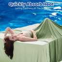 Topcee Cooling Blanket (90"x90"Queen Size) for Night Sweats Absorbs Heat to Keep Adults Cool on Warm Nights, Q-Max 0.5 Cooling Blankets for Hot Sleepers, Ultra-Cool Lightweight Blanket for Bed