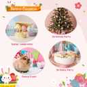 Joyline Cute Bunny Headband for Women GirlsFluffy Rabbit Ear Hairband Costume Accessories Easter Birthday Party Favors Gifts (White, M)