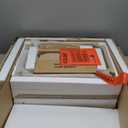 COLAMY Night Stand Set of 2, Nightstand with Charging Station, 22" Modern Bed Side Table with 2 Storage Drawers and Chessboard Relieffor Bedroom, Dorm and Small Spaces - Oak