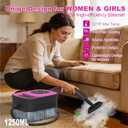 Portable Steam Cleaner for Cleaning with 16pcs Accessories, 6-Level Adjustable, 15s Heat-Up, Handheld Steam Cleaner for Home, Tile, Grease, Dirt, Car Detailing, Lightweight Design for Women& Girls