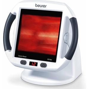 Beurer IL50 Infrared Heat Lamp Heated Red Light Therapy Lamp for Body, Face, Sinuses, & Skin - Effective Muscle Pain & Cold Relief Treatment by Improving Blood Circulation