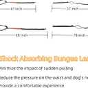 FJ Four Joys Hands Free Dog Leash with Zipper Pouch, Waist Leash for Dog Walking with Shock Absorbing Bungee for Walking, Jogging and Running (Orange)