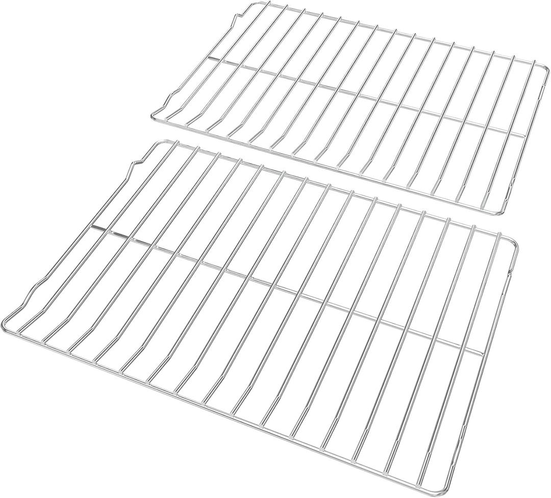 Upgrade WB48T10063 Range Oven Rack for GE Stove Oven Parts 304 Stainless Steel Rack-flat for GE AP4538468 PS2577619 JB670SP4SS JB640MR2BS JB700SN4SS (24" x 17")