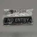 Origin No Entry Door Sign Corporate Hotel Restaurant Contemporary Style (Small Size)