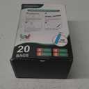 20 Pack Vacuum Storage Bags, Space Saver Bags, Vacuum Sealed Bags for Comforters, Blankets, Clothes Storage, Hand Pump Included (4 Jumbo/4 Large/4 Medium/8 Small) (Clear)