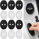 12 PCS Car Silicone Door Latch Protective Cover Guard Car Decorations Car Door Lock Latches Silent Shock Cover Vehicle Doors Locks Guard Stopper Car Protector Accessories for Most Vehicles