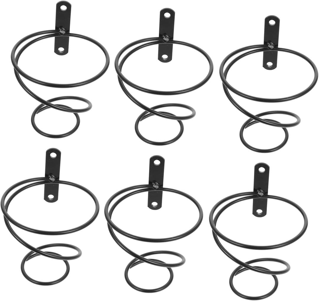 6pcs Table Top Wine Rack Bottle Display Shelf Wine Bottles Storage Rack Black Tabletop Wine Racks Iron