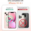 bicol for iPhone 13 Case with Screen Protector,Enhanced Camera Protection,Clear TPU Cover with Trendy Designs for Girls Women,Slim Fit Protective Phone Case,Pink Heart Ribbon Bow