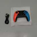 Wireless Switch Controller for Switch/Lite/OLED/Swicth 2 Controller, Switch Controller Joysticks Work with iOS/Android/PC-Switch 2 Pro TURBO Controller with Wake-up Programmable (Upgraded Vision) (Red+Blue)