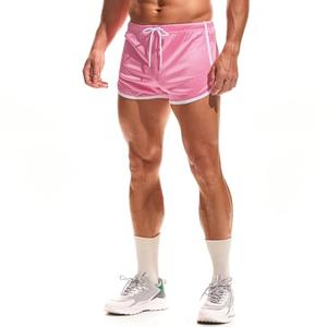 AIMPACT Mens Running Shorts Breathing Workout Gym Booty Short Shorts Neon Pink, XL