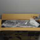 FURTIME Stainless Steel Litter Box with Lid, XL Extra Large Cat Litter Box for Big Cats, Enclosed Drawer Metal Litter Boxs with High Sided, Include Scoop & Mat, Front & Top Entry, Odor Free, Non-Stick (Black)