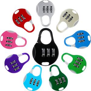 Moxweyeni 10 Pcs Digit Combinations Padlock Safe Cipher Lock Mini Combination Resettable Number for Suitcases Luggage Briefcases Computer Bags(Cute Style,Multicolor)