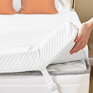 3 Inch Memory Foam Mattress Topper, Supportive Memory Foam Mattress Pad with Removable & Washable Cover, Non-Slip Ventilated Design for Queen Beds