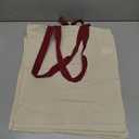 Promotional Priced Canvas Tote Bag W/Color Handles Art Craft Blank Tote.5