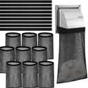 9Pcs Dryer Vent Lint Catcher Bags, Lint Trap Catcher for Dryer Vent for Outside