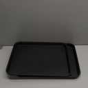 Boot Tray for Entryway Indoor, Heavy Duty Shoe Mat Tray 2 Packs, 16.7"x12.8" Waterproof Shoes Trays with Raised Edge, Outdoor Multi-Purpose Mats for Boots, Garden, Pets (Black)