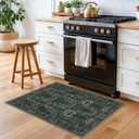 SIILOOM 8x10 Washable Area Rug, Non Slip Large Rug for Bedroom Living Room