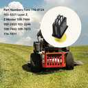 Lawn Mower PTO Switch Pull/Push 10A 8 Terminals for Exmark Toro 116-0124 103-5221 Lazer Z, Delta 6201-342, 6204-342, MTD 725-07520