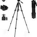 Shooting Tripods for Rifles with Modular V Yoke Head, Rifle Clamp  360 Rotation; Height adjusts from 21 - 60Hands Free Operation Lightweight Aluminum Shooting Rest