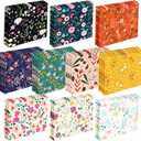 40 Pcs Decorative Hanging File Folders Letter Size Cute File Folders Designer Floral File Folders Colored File Folder Organizer for Filing Cabinet Office Home with 1/5 Cut Adjustable Tabs
