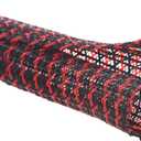 Alex Tech 25ft - 1/2 inch Cord Protector Wire Loom Tubing Cable Sleeve Split Sleeving For USB Cable Power Cord Audio Video Cable  Protect Cat From Chewing Cords - Blackred