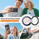 for iPhone Air Case with Stand,Fits MagSafe,Military Drop Protection,Build in Kickstand,iPhone Air Phone Case 6.5" Matte Black