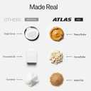 Atlas Real Food Protein Bars, 20g Protein + 11g Fiber, PB Chocolate Chip (EXP 09/02/27)