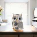 Oinas Cute White Owl Statue & Figurines for Home Decor - Adorable Gifts for Owl Lovers