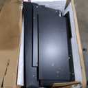 HOMCOM Kitchen Pantry Storage Cabinet, 72" Freestanding Cabinet with Hutch, Large Countertop, Glass Doors and Adjustable Shelves for Dining Room