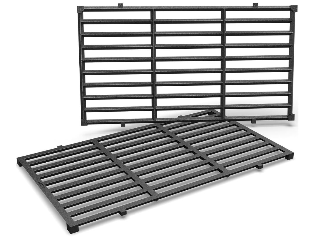 QuliMetal 7637 Grill Grates for Weber Spirit E210,E220,S210,S215 with Front Control,Replacement Grill Parts for Weber Spirit 200 & GS4 Spirit II E210,Spirit II E220,17.5 x 10.2 Inch,2Pack