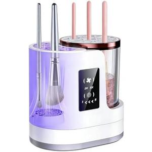 Electric Makeup Brush Cleaner Machine with Automatic Cleaning and Drying