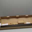 KAMANINA 1 Inch Bronze Curtain Rods for Windows 120 to 170 Inches, Long Heavy Duty Curtain Rod 140 to 195 Inches (11.6-16.2ft), Decorative Drapery Rod with Round Finials