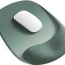 ErgoEase Ergonomic Mouse Pad with Gel Wrist Support - Premium Lycra Fabric, Non-Slip, Ideal for Laptop & Desktop, Office & GamingDesk Accessories (05Sage Green)