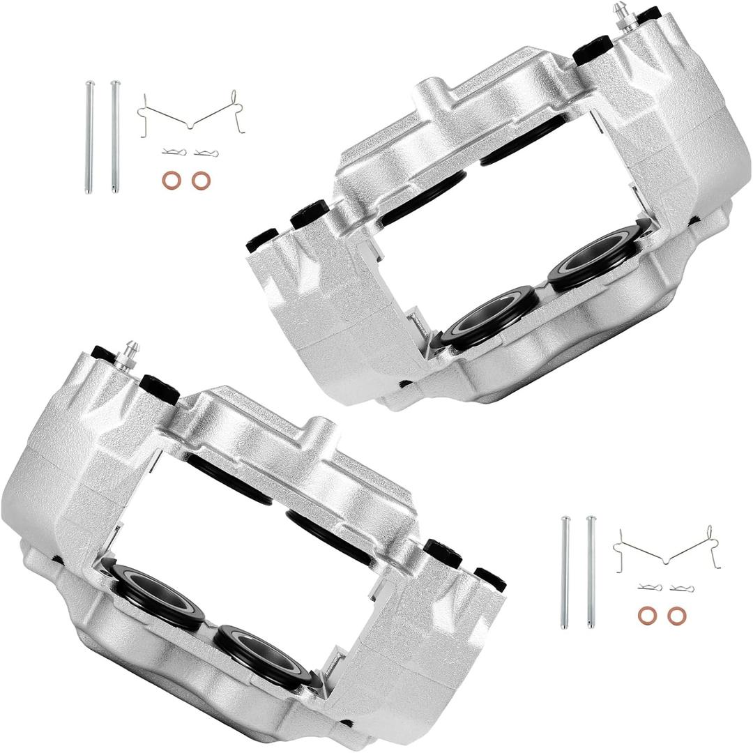 2 x cciyu 185019 185018 Front Left & Right Disc Brake Calipers Assembly Set Without Bracket For Hummer For H3 2006-2010,For Hummer For H3T 2009-2010