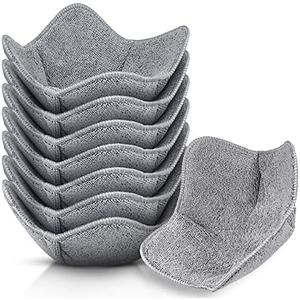 Patelai 8 Pieces Bowl Cozy Holders for Hot Food Set  Microwave Safe Bowl Holders Multipurpose Heat Proof Plate Holder for Keeping Hands Cool for Hot Soup Meals(Grey)