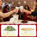 100 Pcs Christmas Coffee Cups with Lids 12oz Gold Foil Snowflake Paper Cups Insulated Cups for Xmas Hot Cocoa Beverage Winter Party Supplies Hot Chocolate Coffee Water Tea Xmas Holiday Supplie