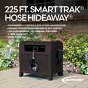 Suncast Hose Reel with Smart Trak Hose Guide, Water-Tight Connection, Durable Resin Construction, 225' Hose Capacity, Brown, Made in the USA
