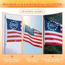 3x5 FT 250th Anniversary American Flag for Outside Heavy Duty, 250 Year USA Flag, Deluxe Spun Polyester, Embroidered Stars and Sewn Stripes, All Weather US Flag
