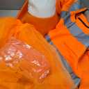 Kyson Traffic Cone Costume for Women 5 Pcs Orange Construction Cone Hat Vest Tutu Socks Arm Warmer Set for Halloween Party (Set A, Medium)