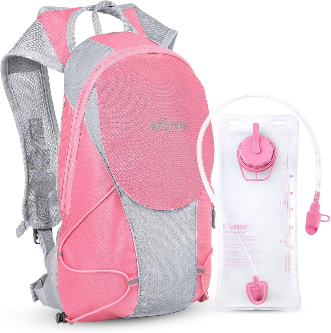 Hydration Pack for Kids Hydration Backpack with 1.5L Hydration Bladder Lightweight Insulated Water Pack for Hiking Biking Climbing Running