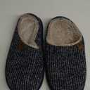 Unisex Mens Womens Cozy Memory Foam Scuff Slippers Casual Slip On Warm House Shoes Indoor/Outdoor Sandal Slippers With Arch Support Rubber Sole Size 44