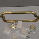 2 Pack 20 Inch Anti Slip Bronze Shower Grab Bar Polished Gold,ZUEXT Antique Brass Bathroom Grab Bar, Knurled Balance Bar,Safety Hand Rail Support Handicap Elderly Injury Senior Assist Bath Handle