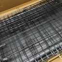 Amazon Basics Portable, Foldable Metal Wire Dog Crate with Removable Tray, Double Door, Divider Panel, Easy to Assemble, 30 x 19 x 21 in, Black