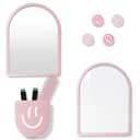 10 pcs - Locker Accessories, Locker Decorations Including Mirrors, whiteboards, Magnets and organizing Supplies. Ideal for Back-to-School Essentials and The Office (10 Pcs - Pink