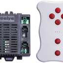 FULIHUA RX23 12V FC CE 2.4G Bluetooth Remote Control and Receiver, for Kids Ride On Toys, Weelye 12V Control Box Motherboard Accessories Ride On Car Replacement Parts