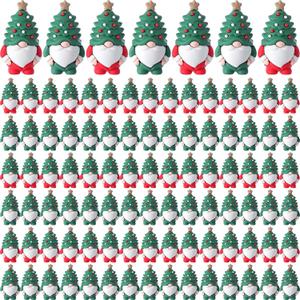 Sonwyoung Easter Mini Gnome Figurines Easter Stuffers Gifts Tiny Miniature Gnomes Figures to Hide and Seek Little Rubber Statue for Fairy Garden Bunny Spring Gift Patio Yard Lawn Table Decor(100 Pcs)