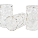 Armada II 7" Clear Hammered Glass Shades / Replacement Glass, 3-Pack