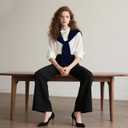 Shawl Wraps for Women Knotted Shawls Travel Casual Scarf Cape Shoulder Tops Fashion (Dark Blue)